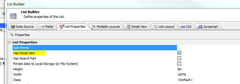 Listbuilderprops Hasdetailview